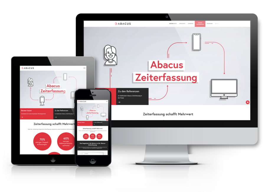TYPO3 Microsite Mistertime für Abacus