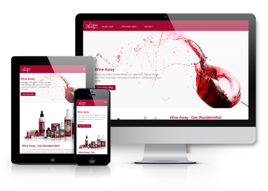 Online Shop mit WooCommerce und Wordpress für Wine Away
