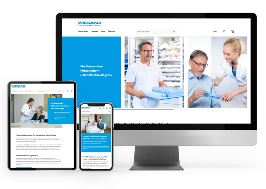 Shopware 6 Online Shop für Wiegand