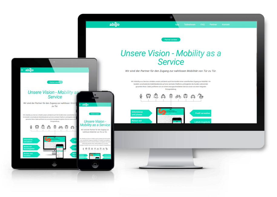 Responsive Website mit CMS für Abilio