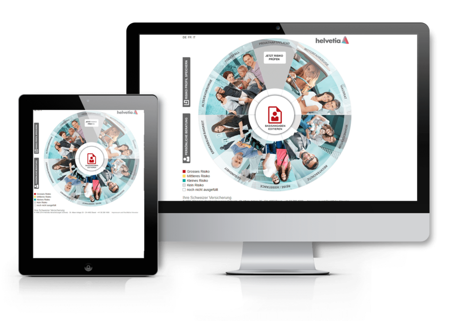 Helvetia Versicherungen - Sicherheitsmonitor mit HTML 5