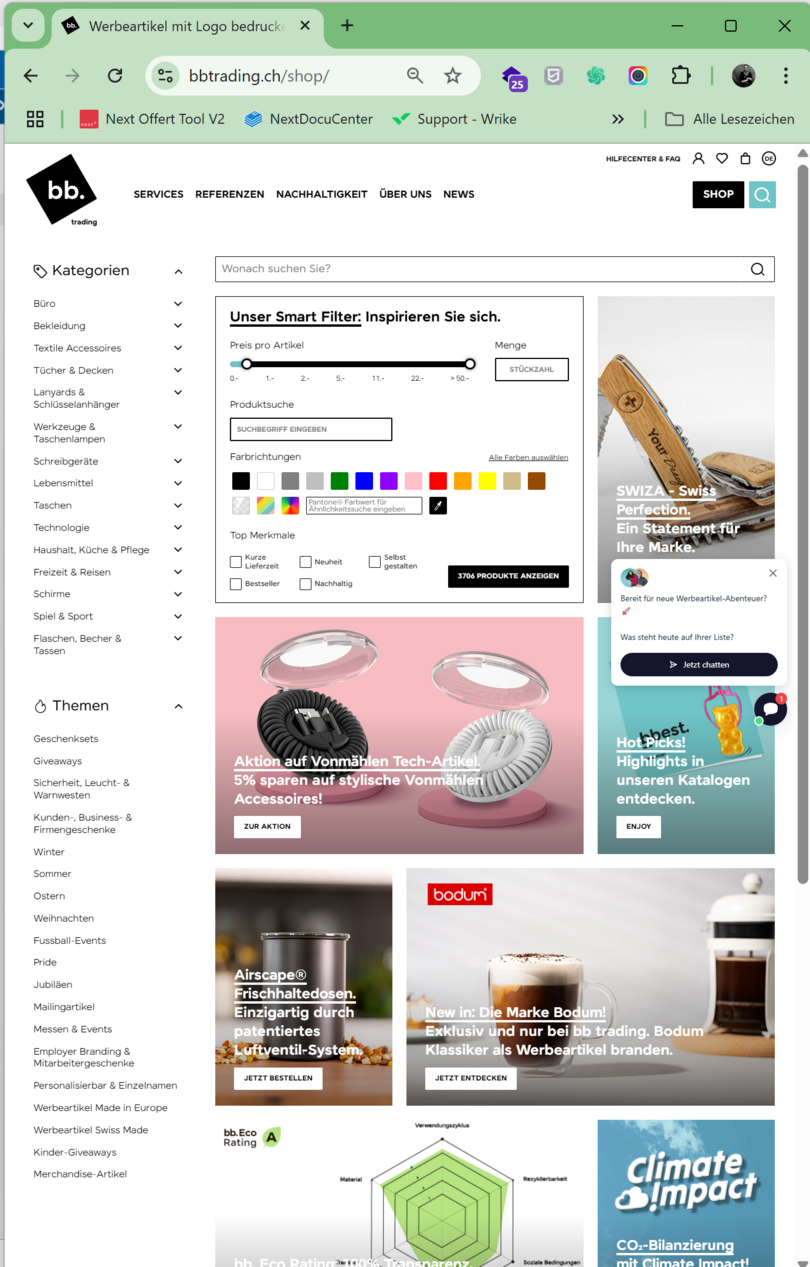 Next AG - Algolia KI-Suche bei bbtrading
