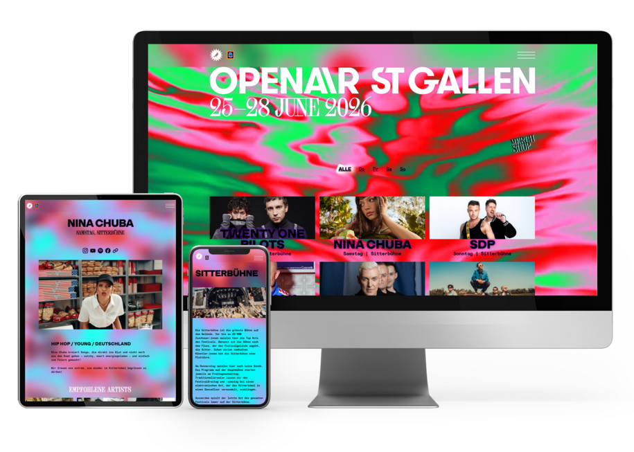 Website OpenAir St.Gallen 2026