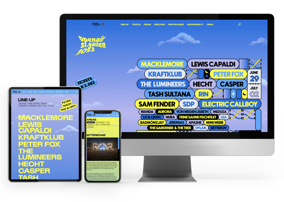 Responsive Website OpenAir St.Gallen