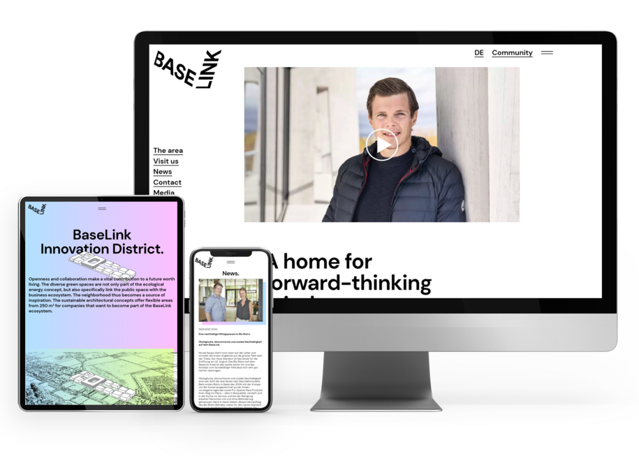 Next AG - Wordpress Website für BaseLink