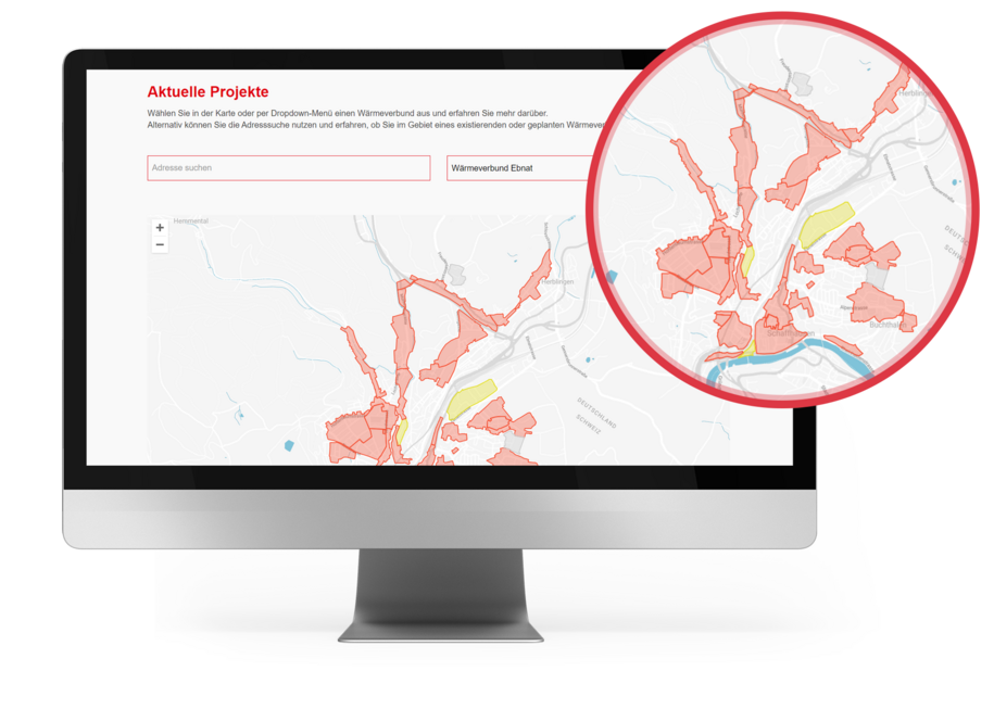 Wärmeverbundkarte mit Google Map API 