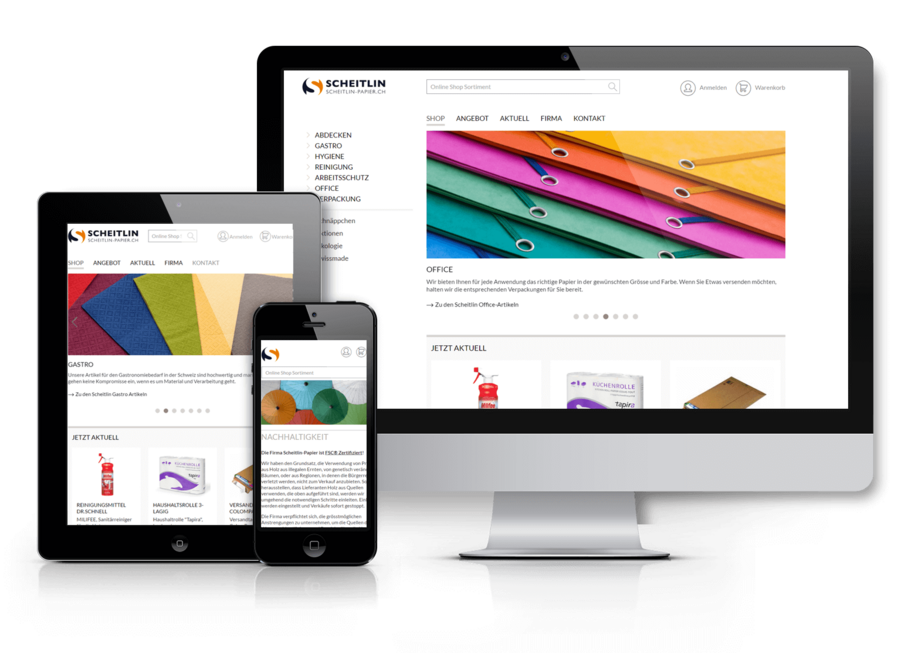 Abacus Online Shop für Scheitlin Papier