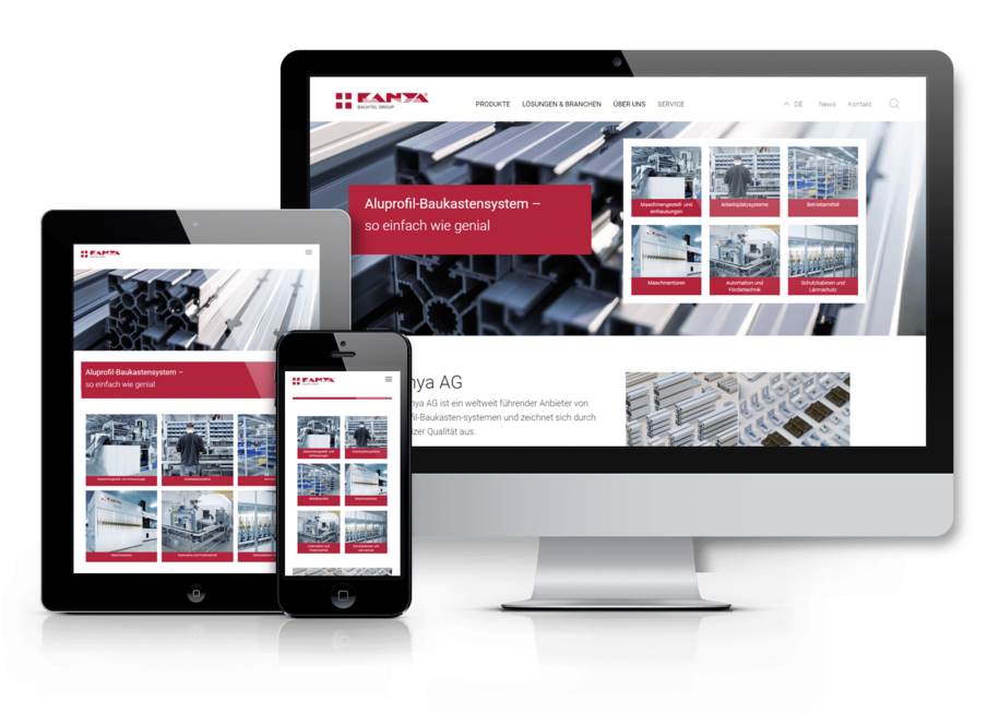 Website mit TYPO3 CMS und Schnittstelle zu Traceparts