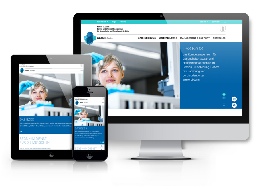 TYPO3 Website BZGS St. Gallen