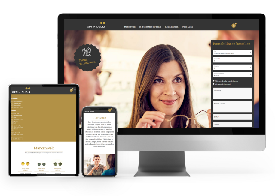 WordPress Website für Optik Dudli AG