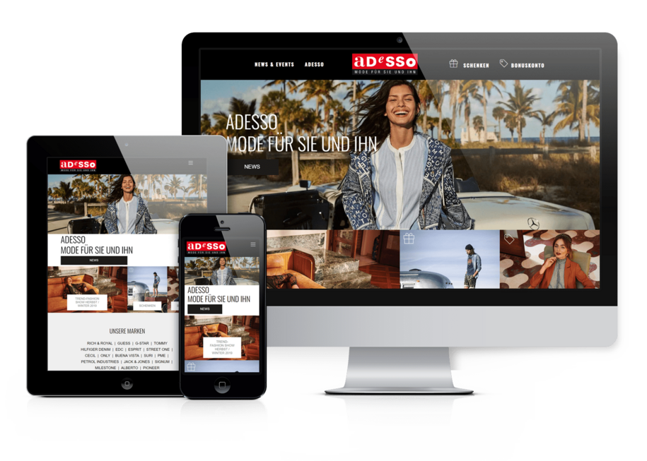 Adesso Website mit WordPress