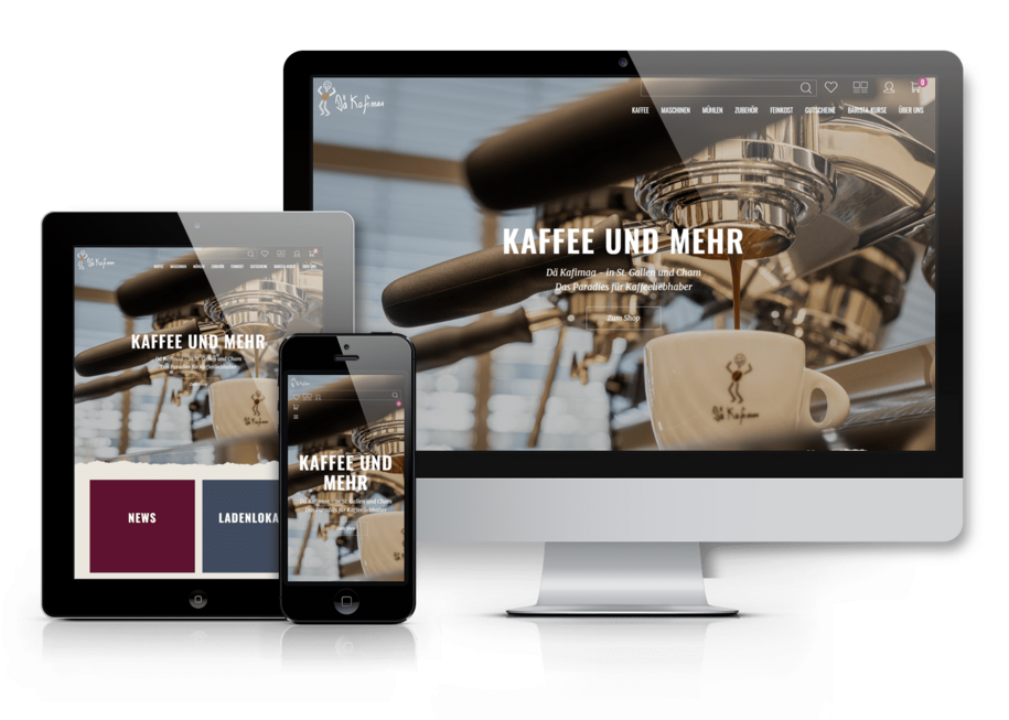 Webshop Design für dä Kafimaa
