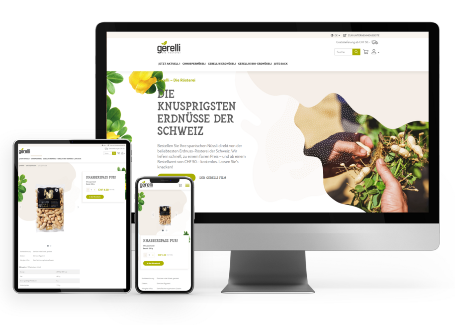 Shopware 6 Online Shop für Gerelli