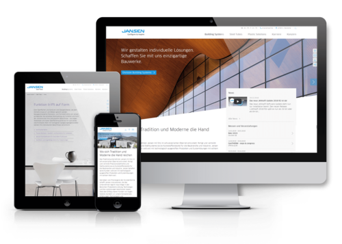 TYPO3 Website Jansen international