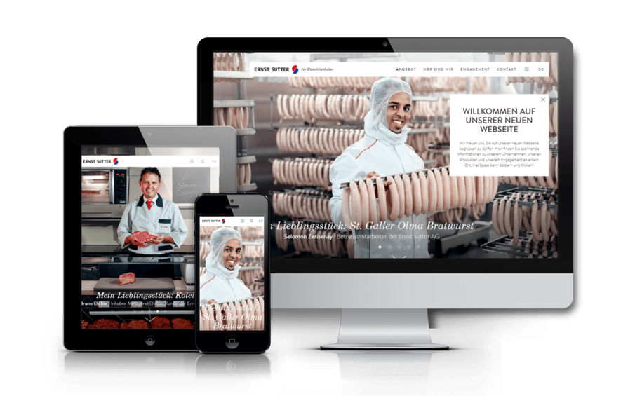 Ernst Sutter AG TYPO3 Website