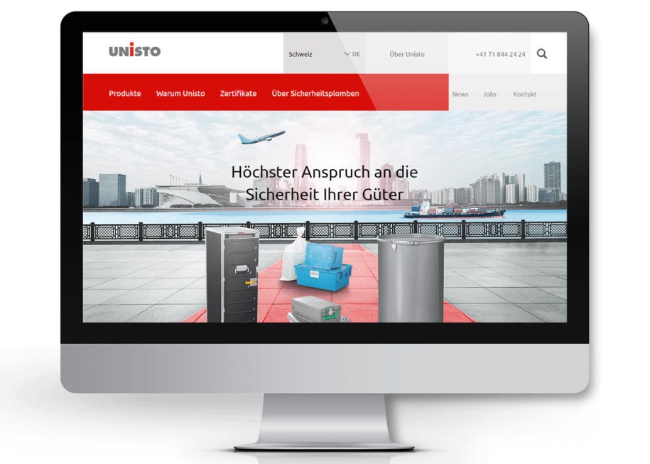 Internationaler Markenauftritt der Unisto AG