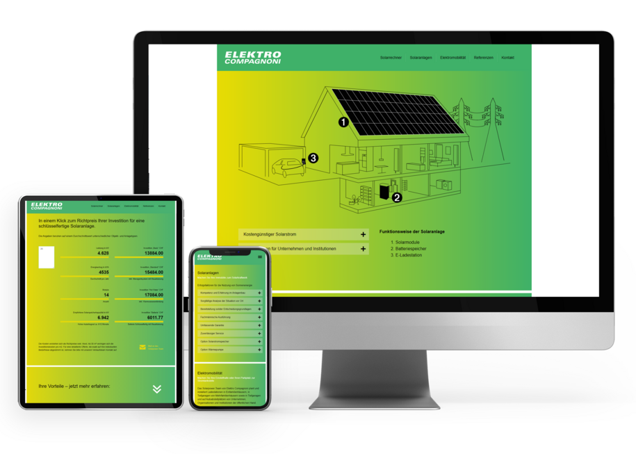 Elektro Compagnoni Solar mit Solarrechner