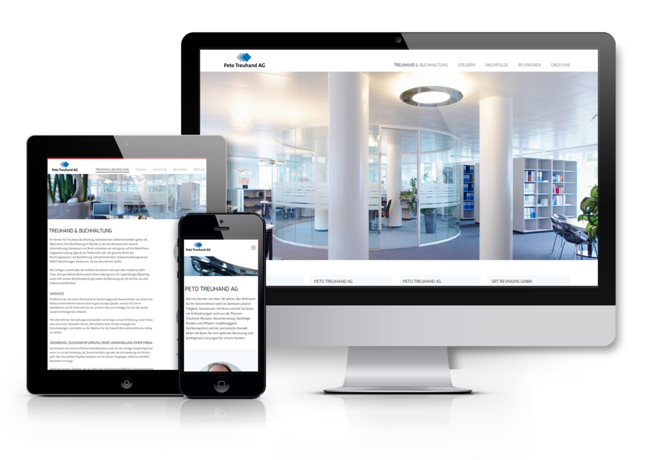 Website mit WordPress für Peto