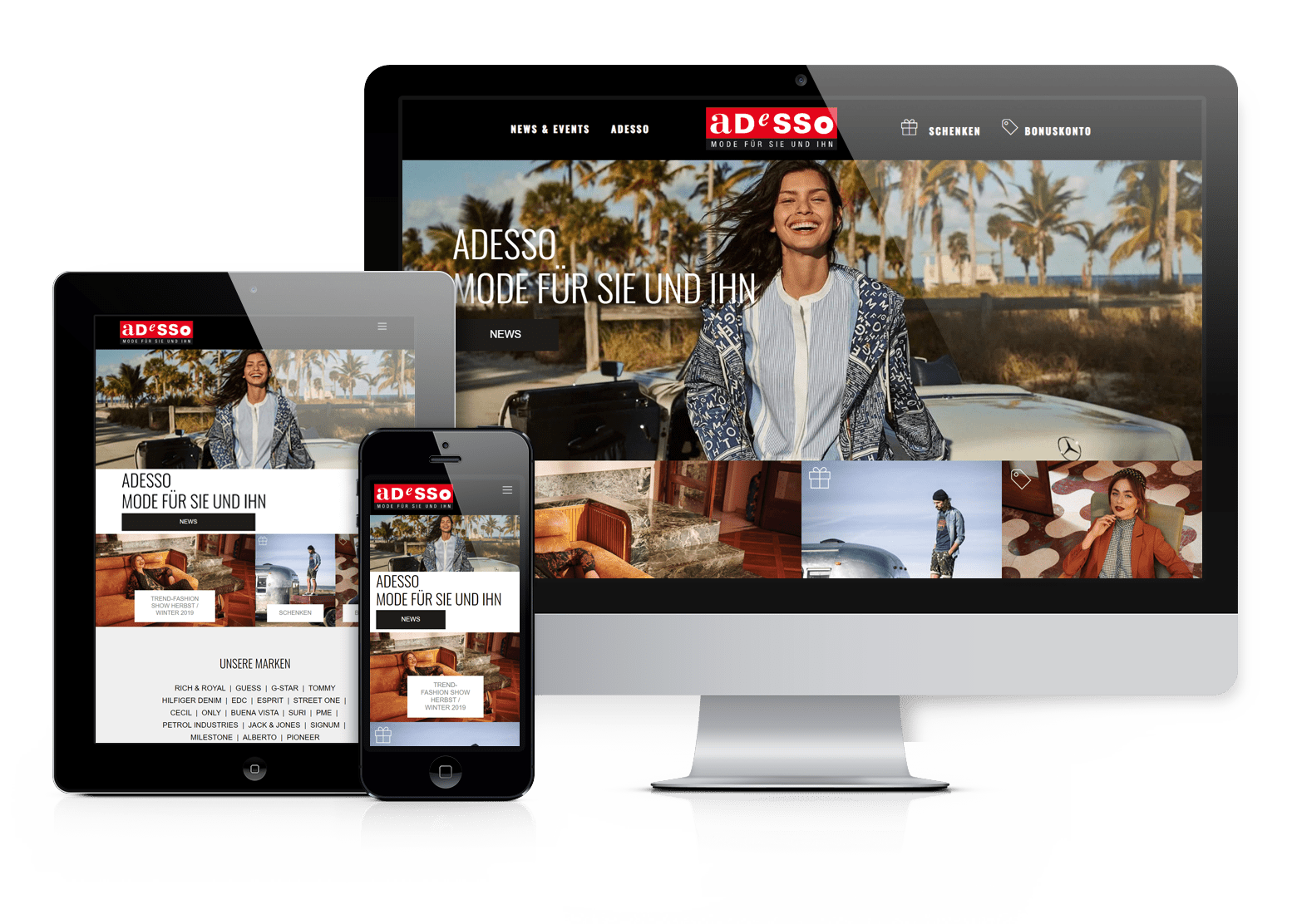 Adesso Website mit WordPress