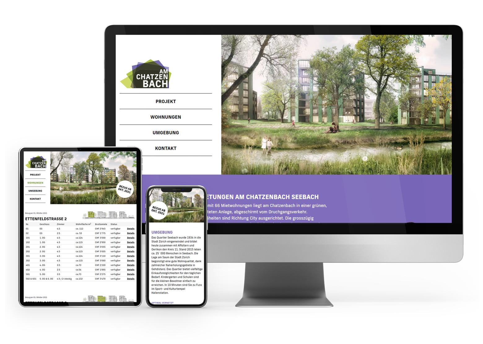 WordPress Website für Am Chatzenbach Seebach