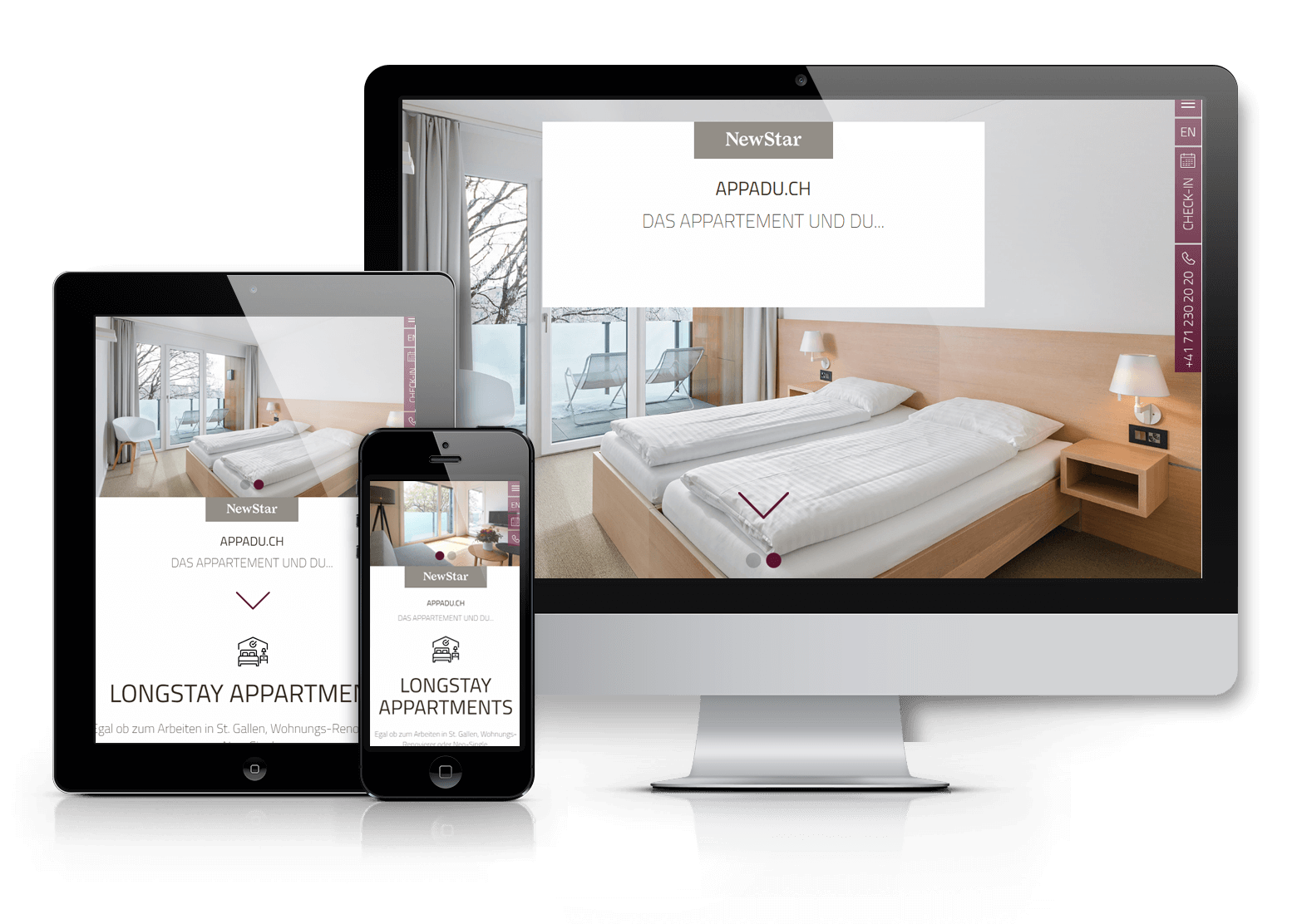 Responsive Internetpräsenz für Appadu