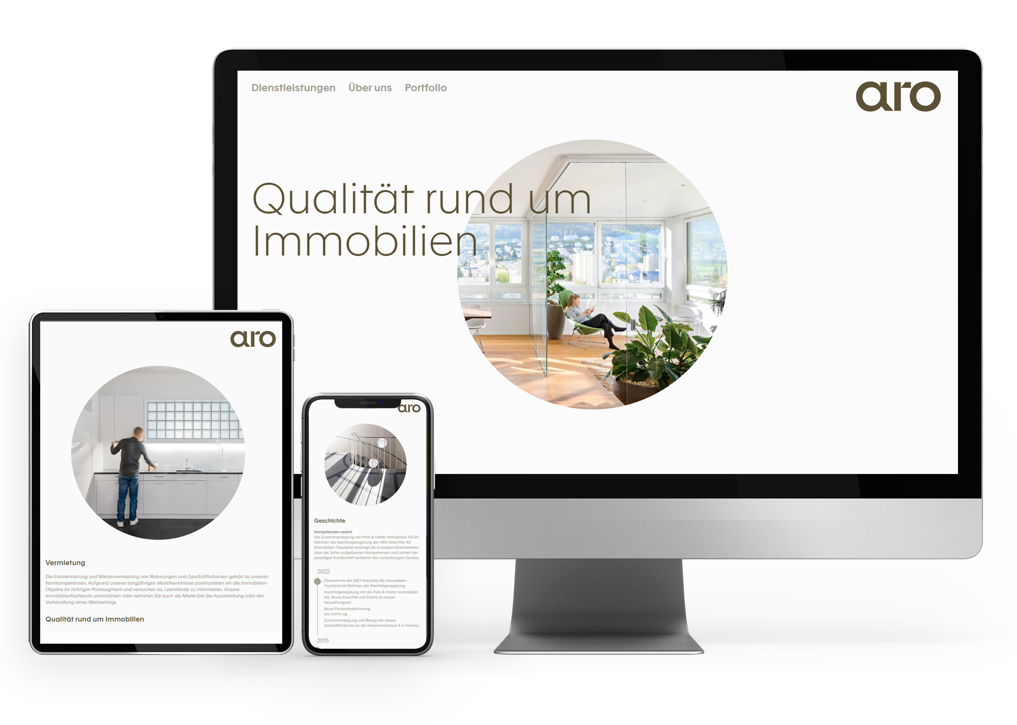 Responsive Website aro immo ag