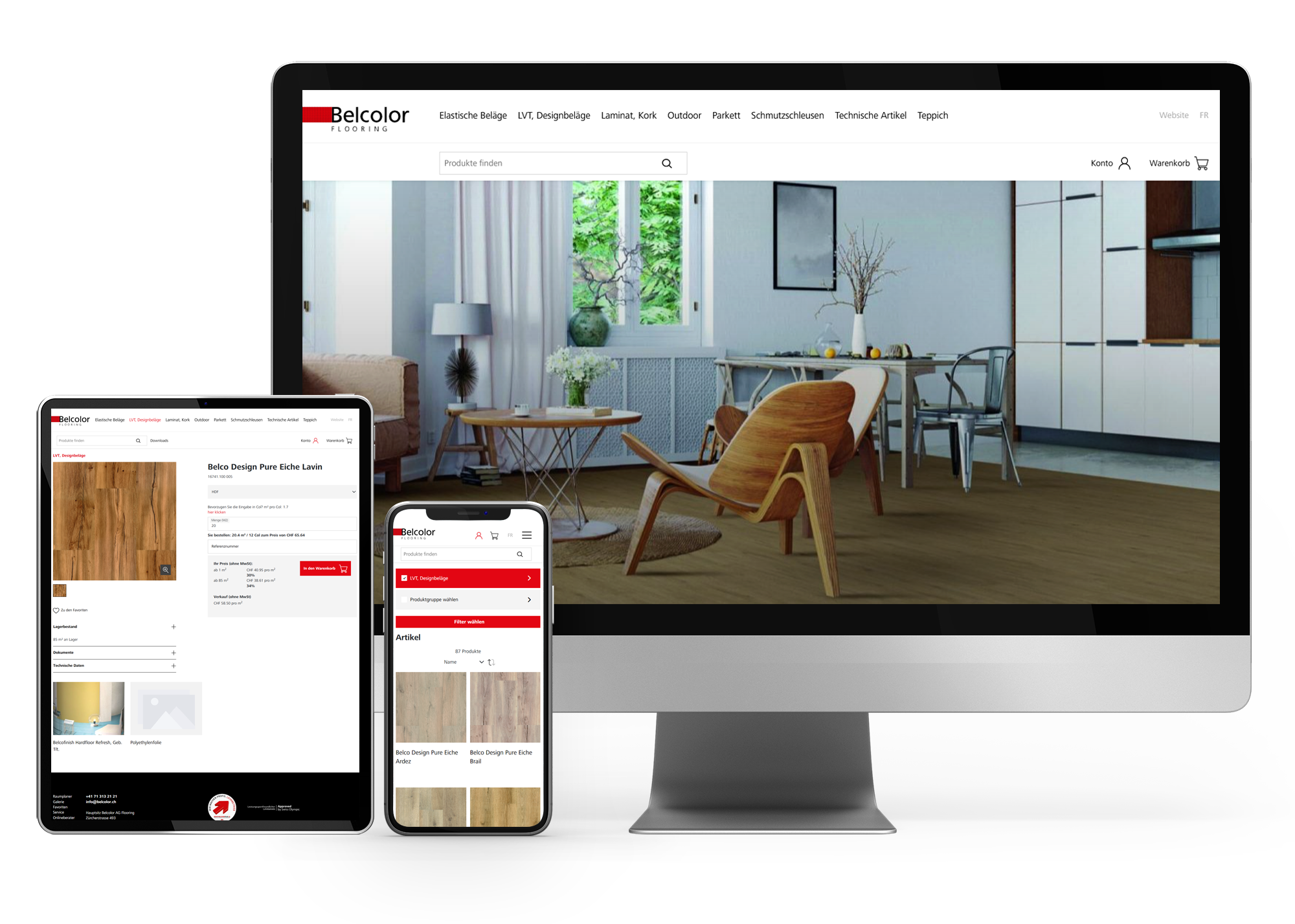 Shopware 6 Online Shop für Belcolor