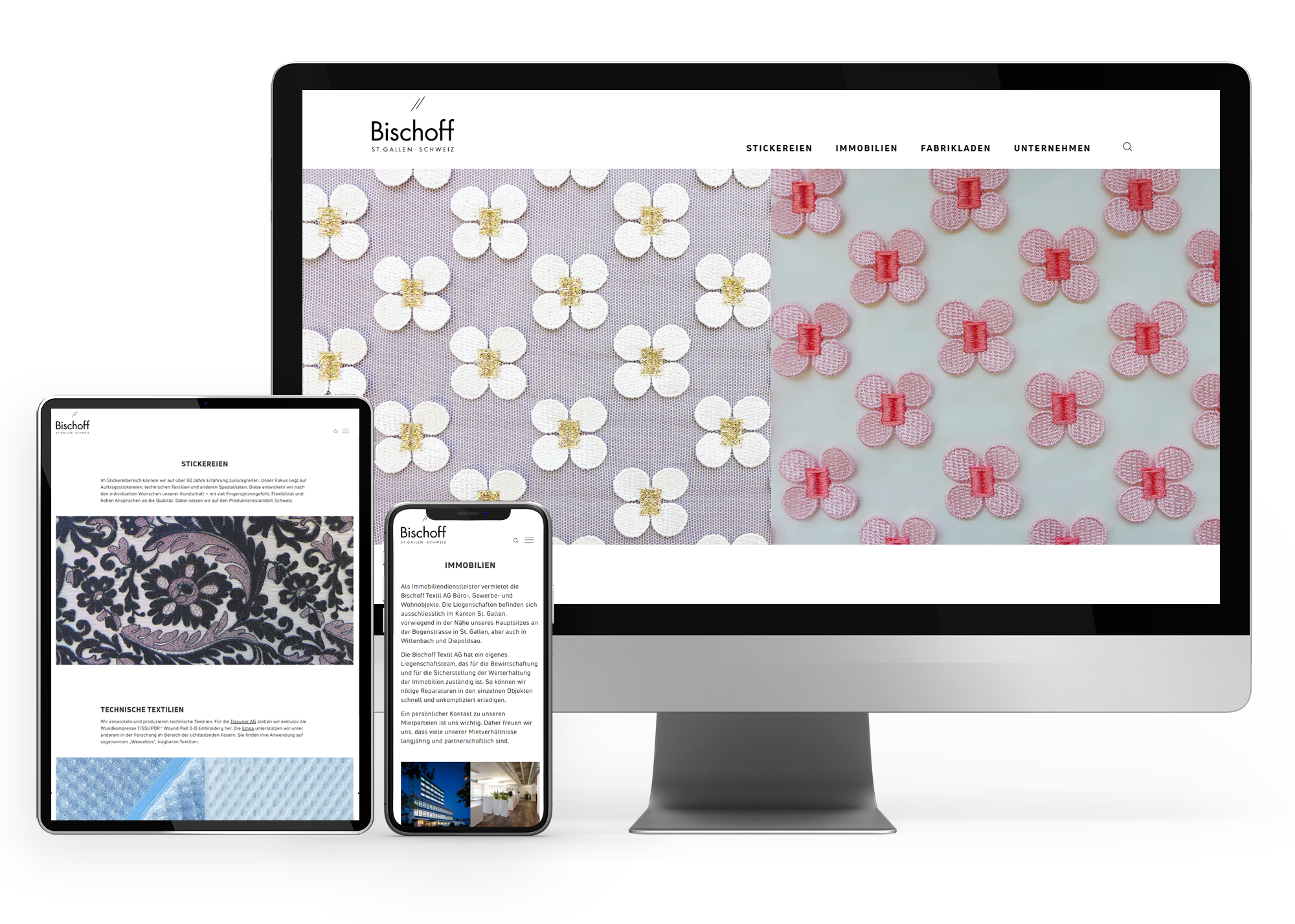 Bischoff Textil in neuem Gewand - WordPress, Text, SEO, Technik