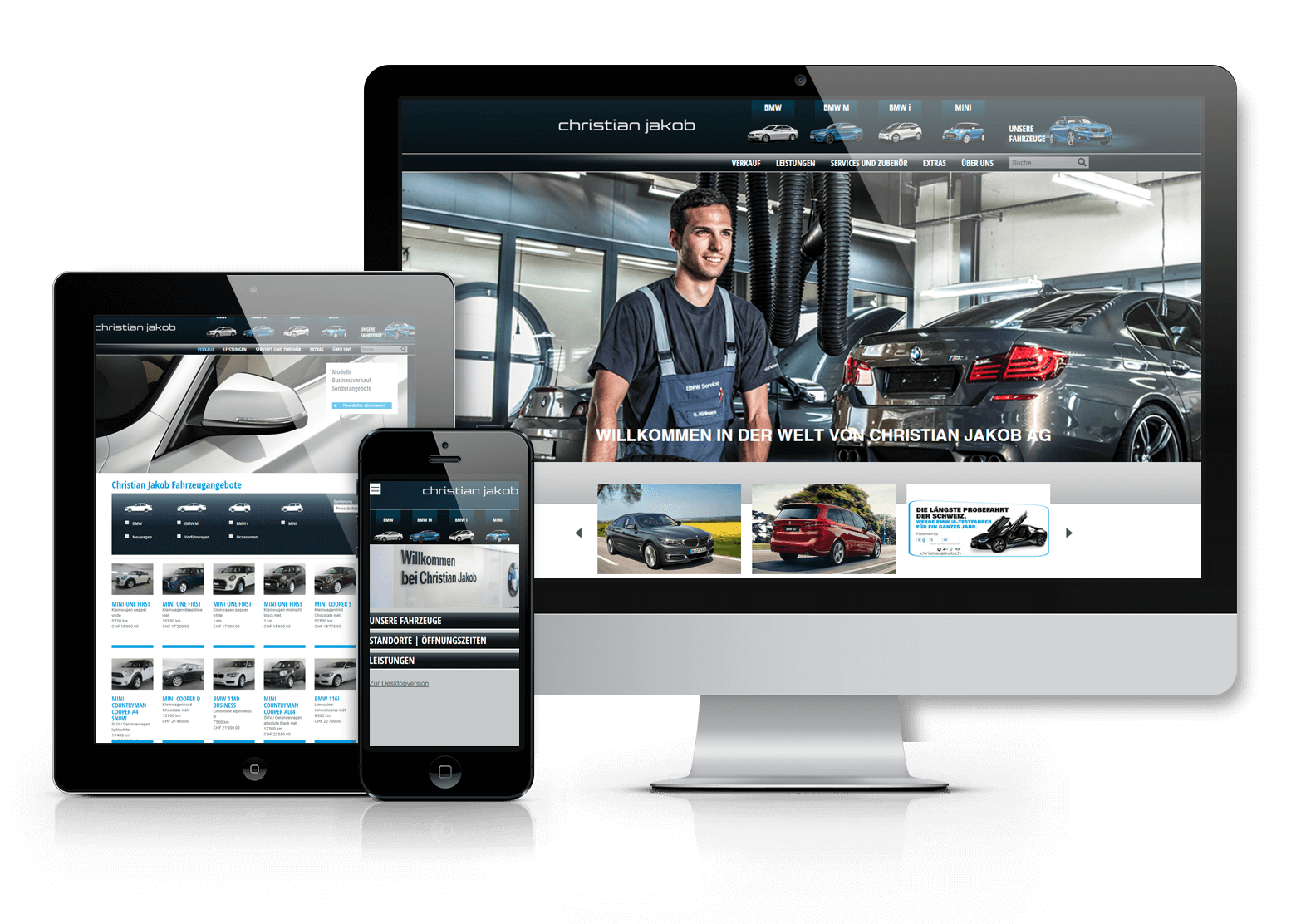 Refresh der Webpräsenz für die Christian Jakob AG
