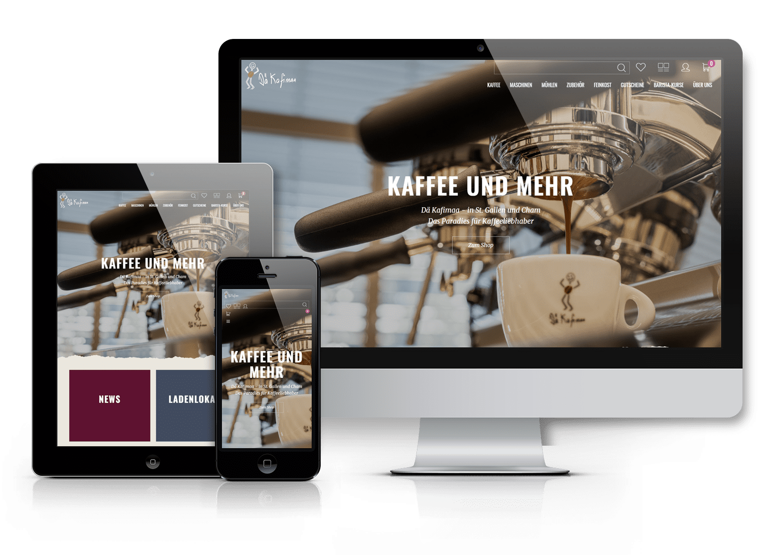 Webshop Design für dä Kafimaa