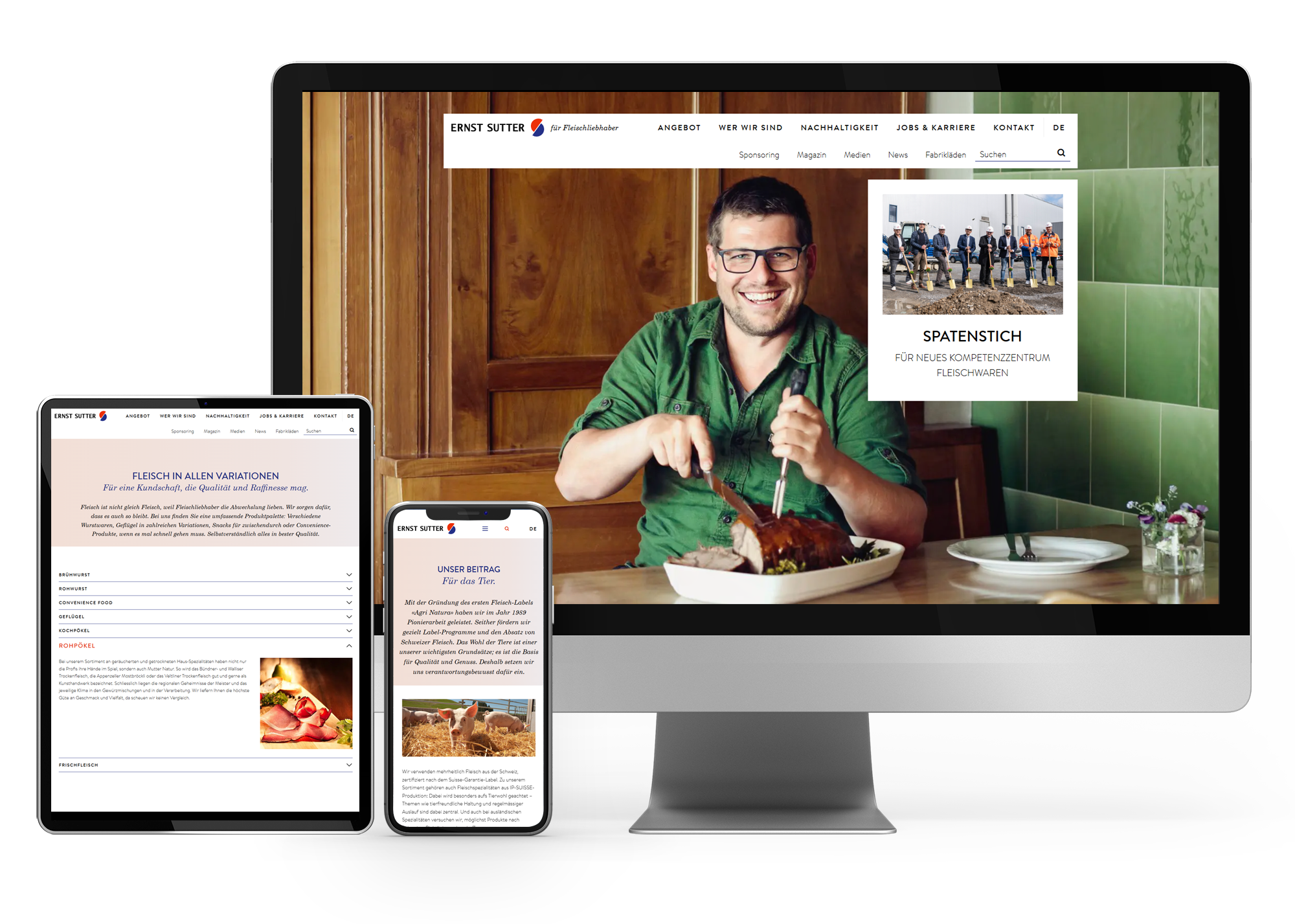 Ernst Sutter AG WordPress Website
