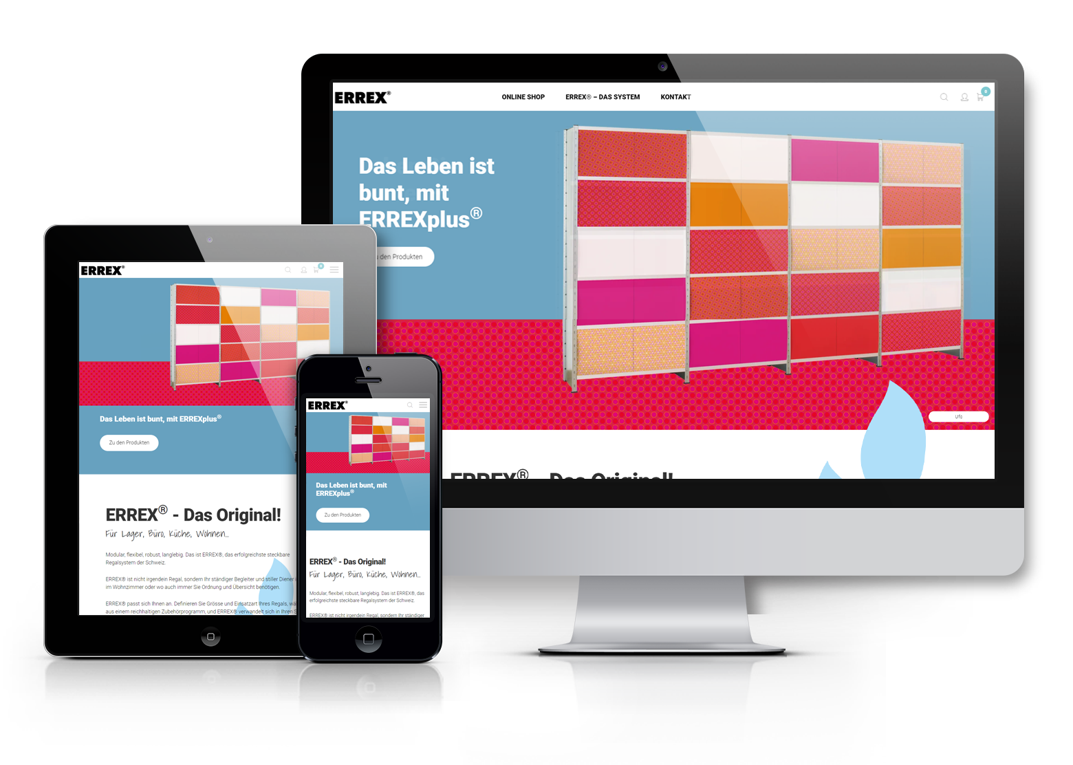 WooCommerce Online Shop für ERREX Regale, Digitale Markenführung
