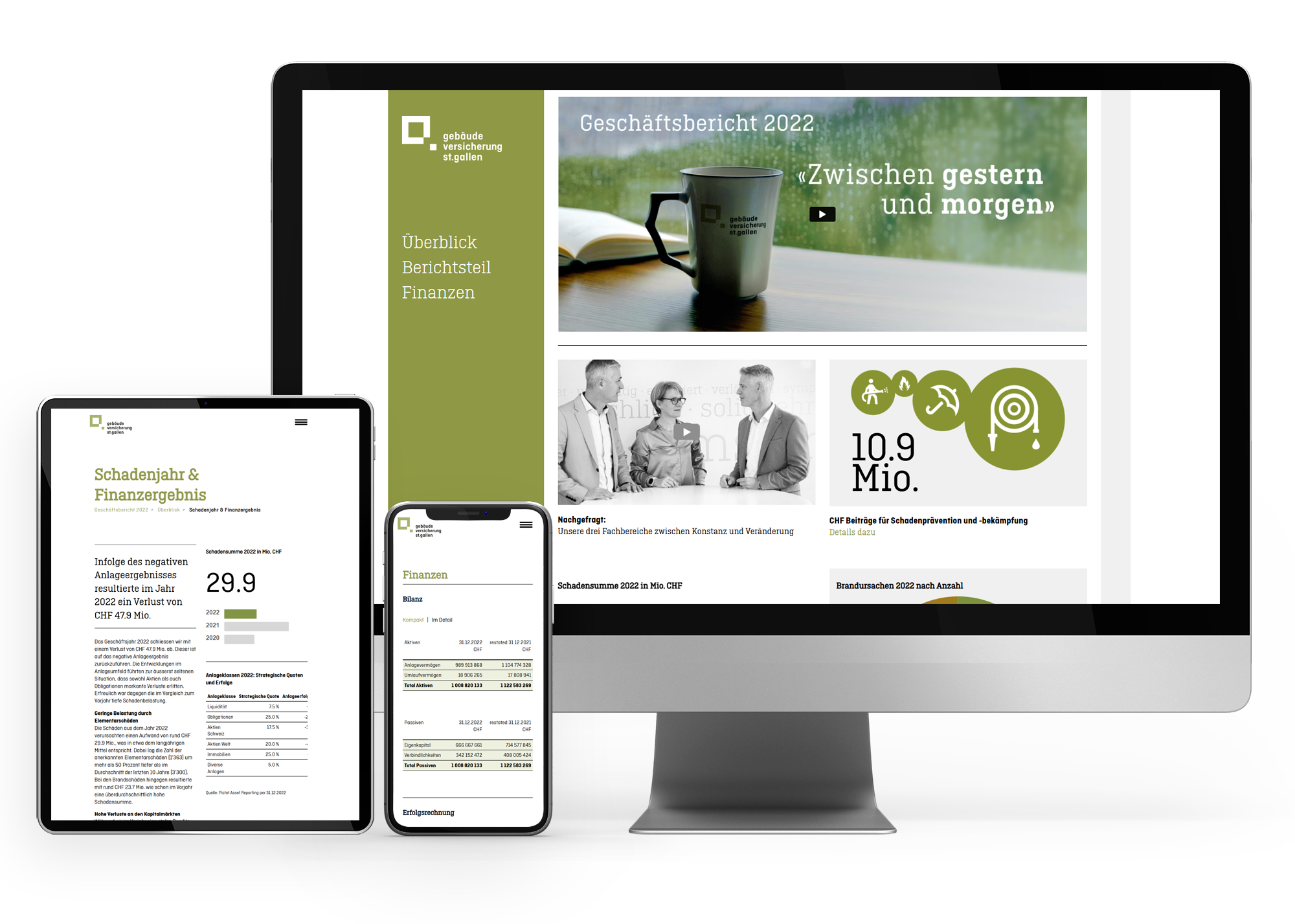 Online Geschäftsbericht für die GVSG 2022