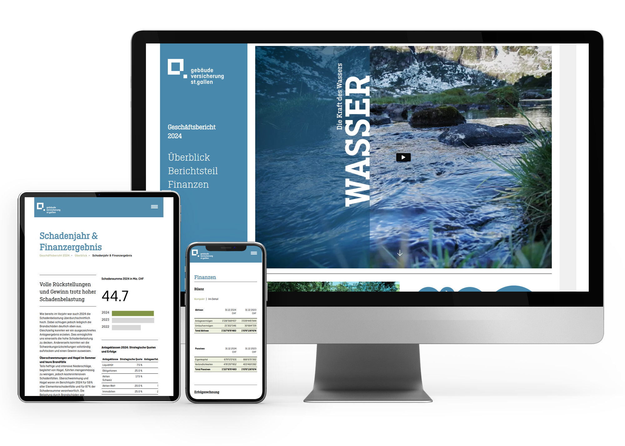 Online Geschäftsbericht für die GVSG 2024