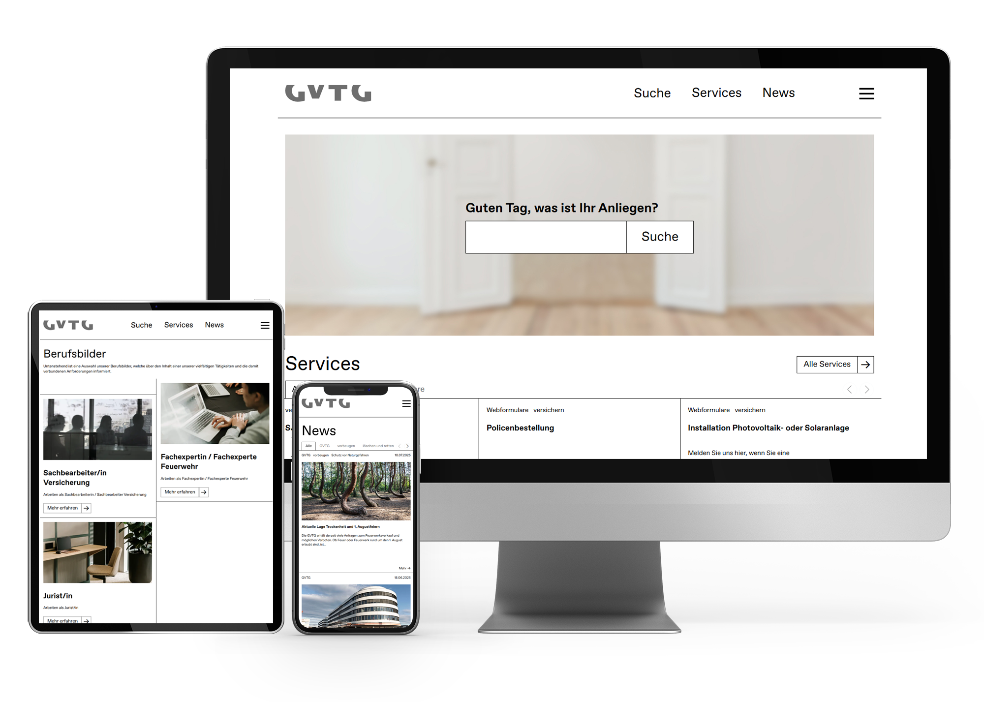 TYPO3 Website für die Gebäudeversicherung Thurgau