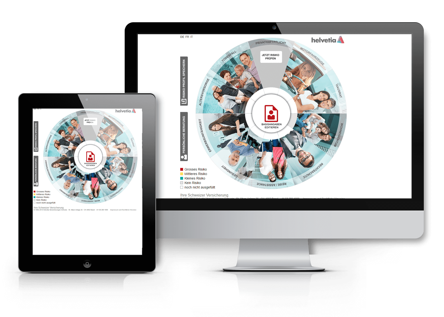 Helvetia Versicherungen - Sicherheitsmonitor mit HTML 5