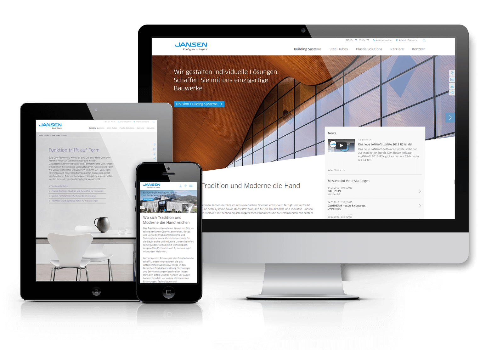 TYPO3 Website Jansen international
