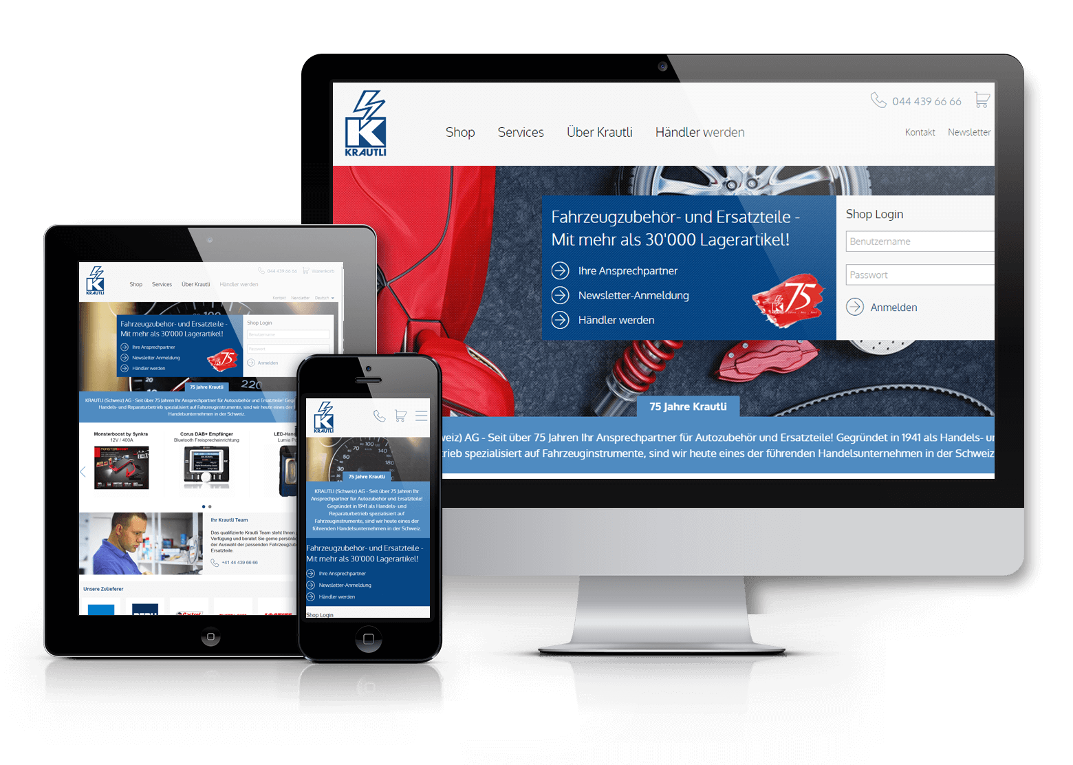 Abacus Online Shop (AbaShop) für Krautli AG