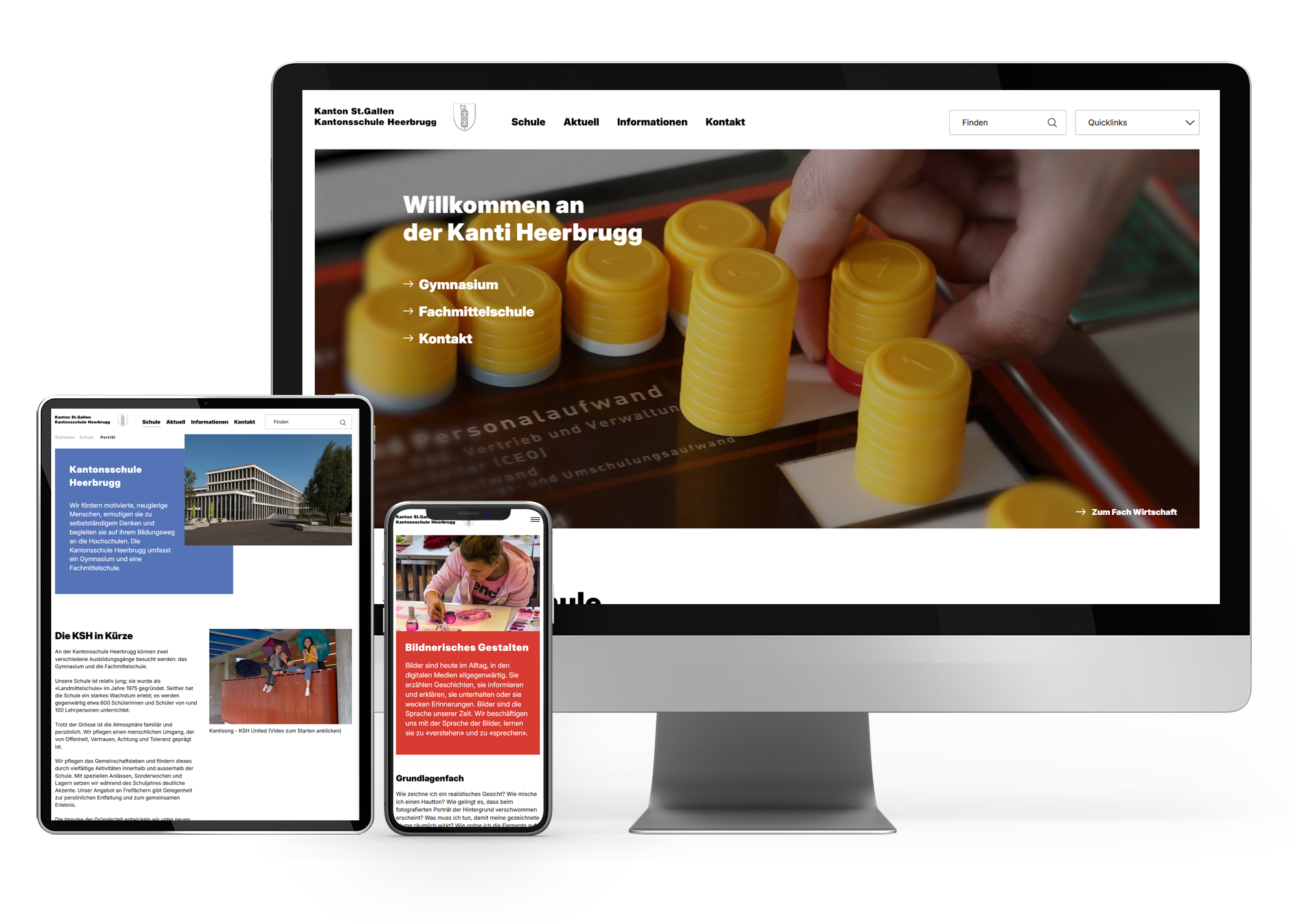 TYPO3 Website für die Kantonsschule Heerbrugg