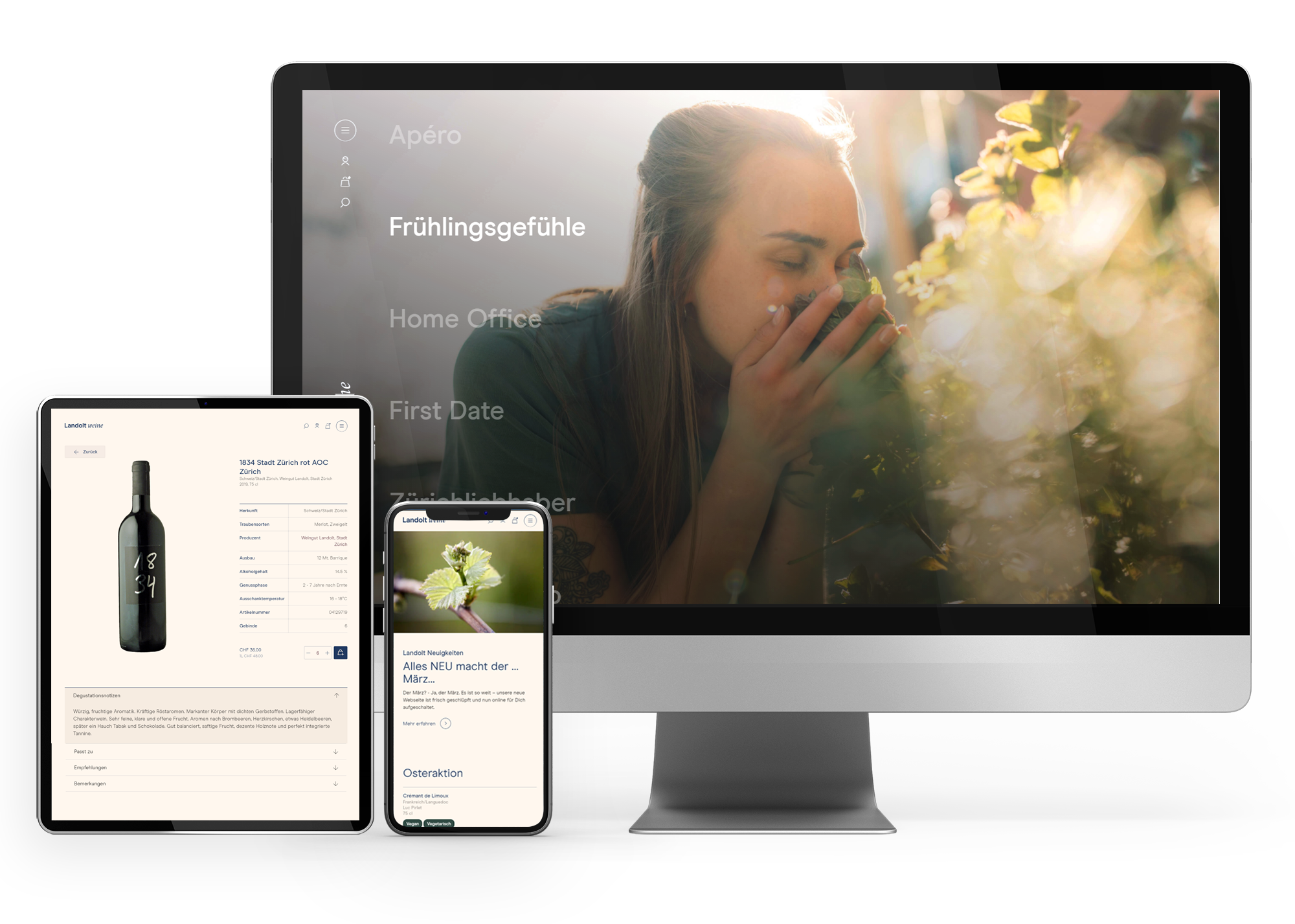 Shopware 6 Online Shop für Landolt Weine