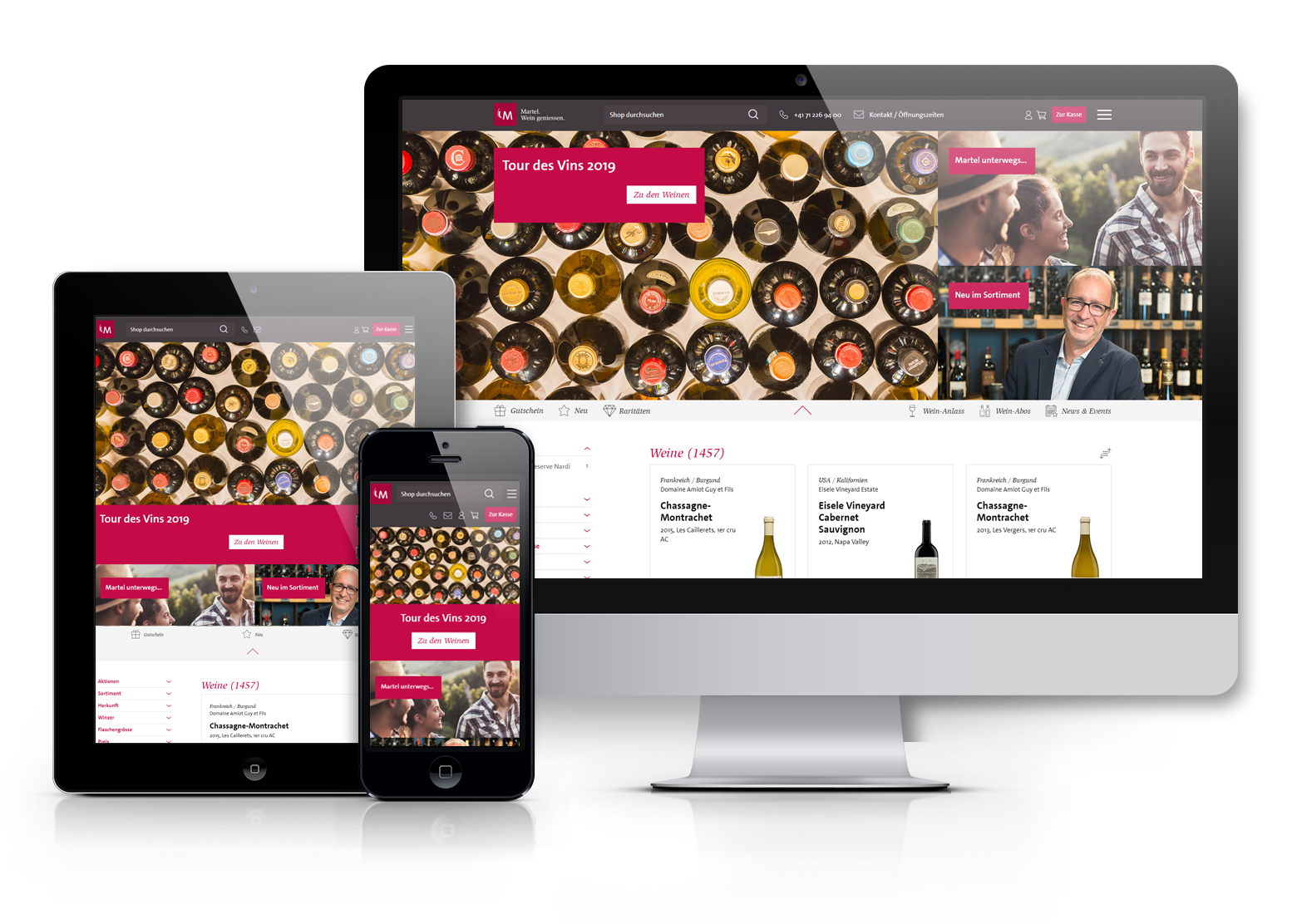 E-Commerce Lösung für Martel Weine