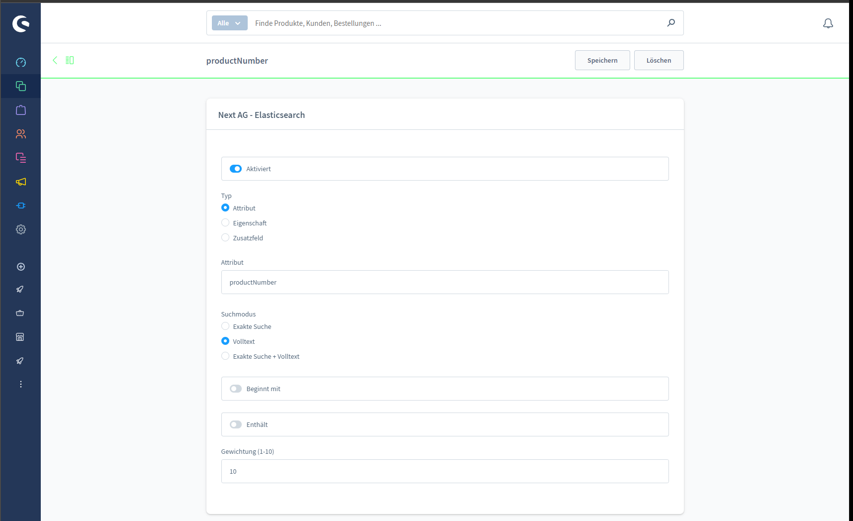 Next AG - Elasticsearch-Konfiguration