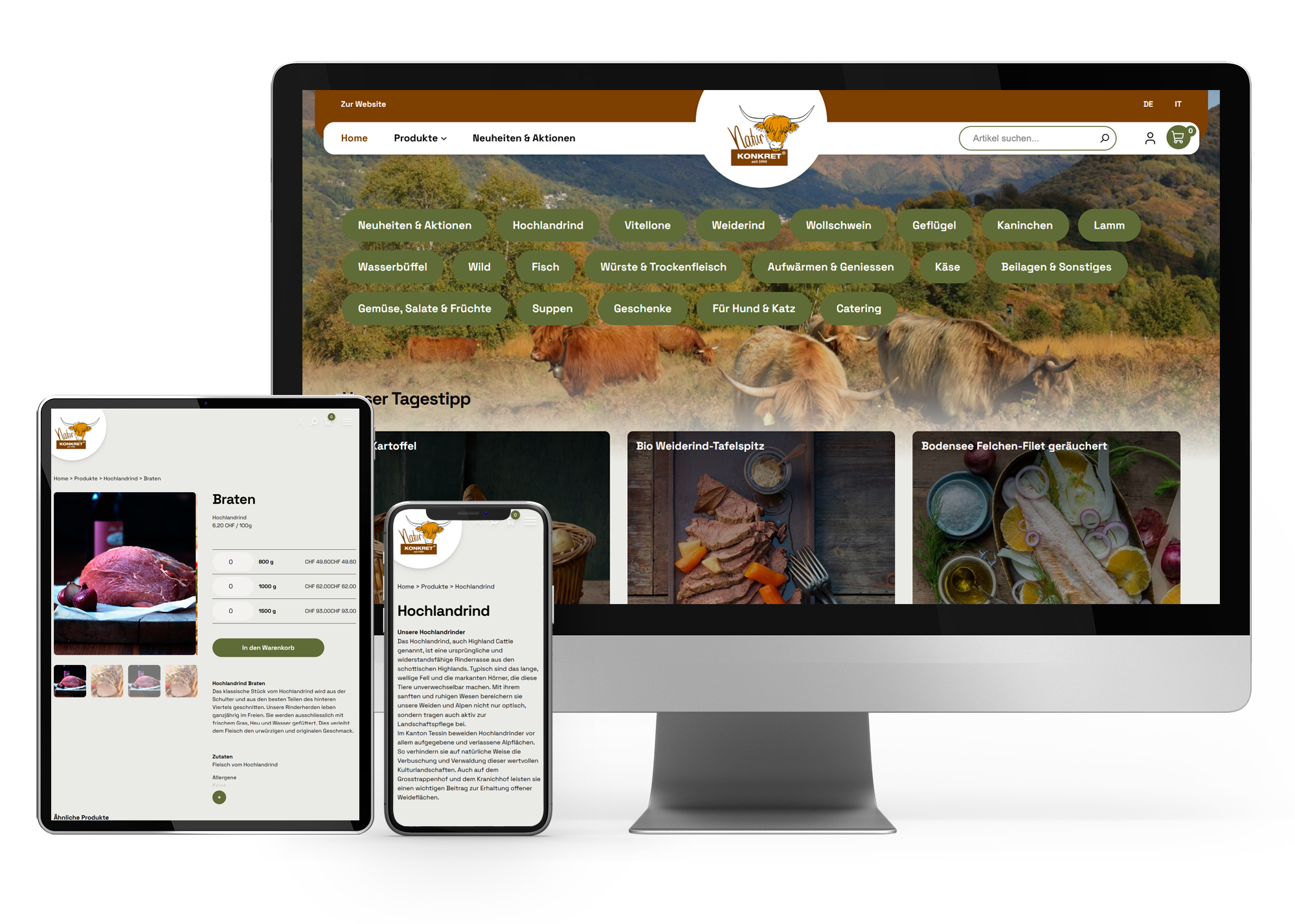 Onlineshop für Natur Konkret mit WooCommerce und Abacus REST API