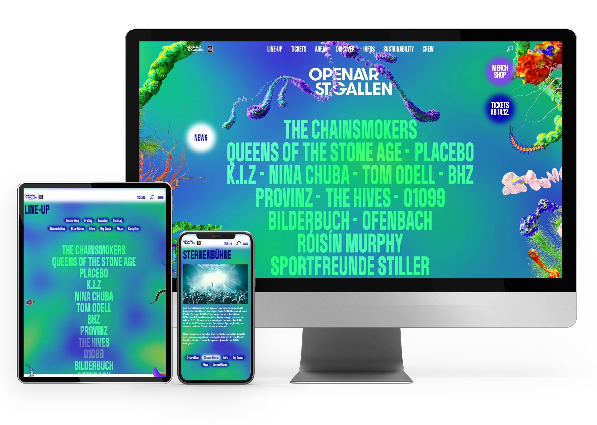 WordPress-Website OpenAir 2024