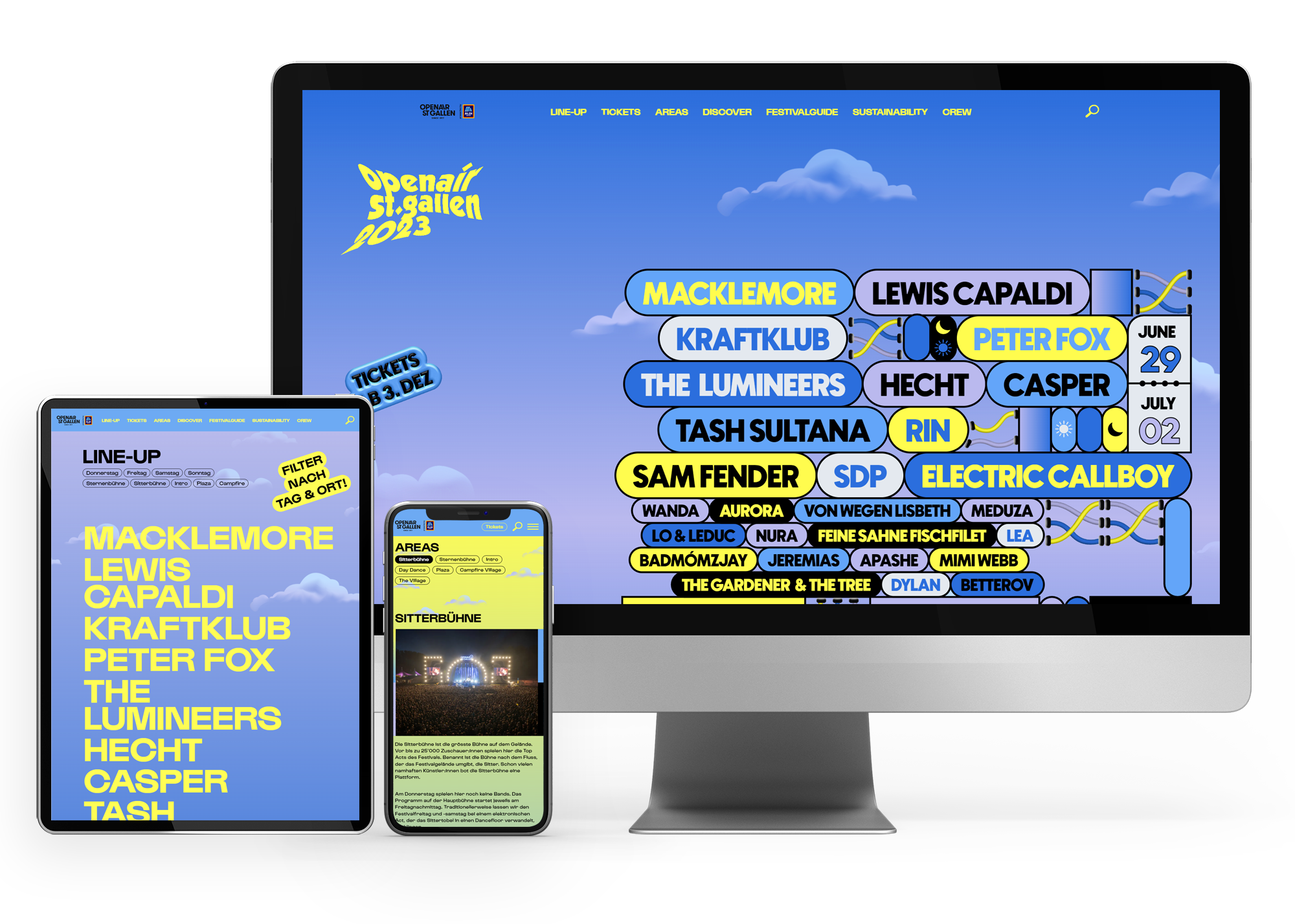 Responsive Website OpenAir St.Gallen