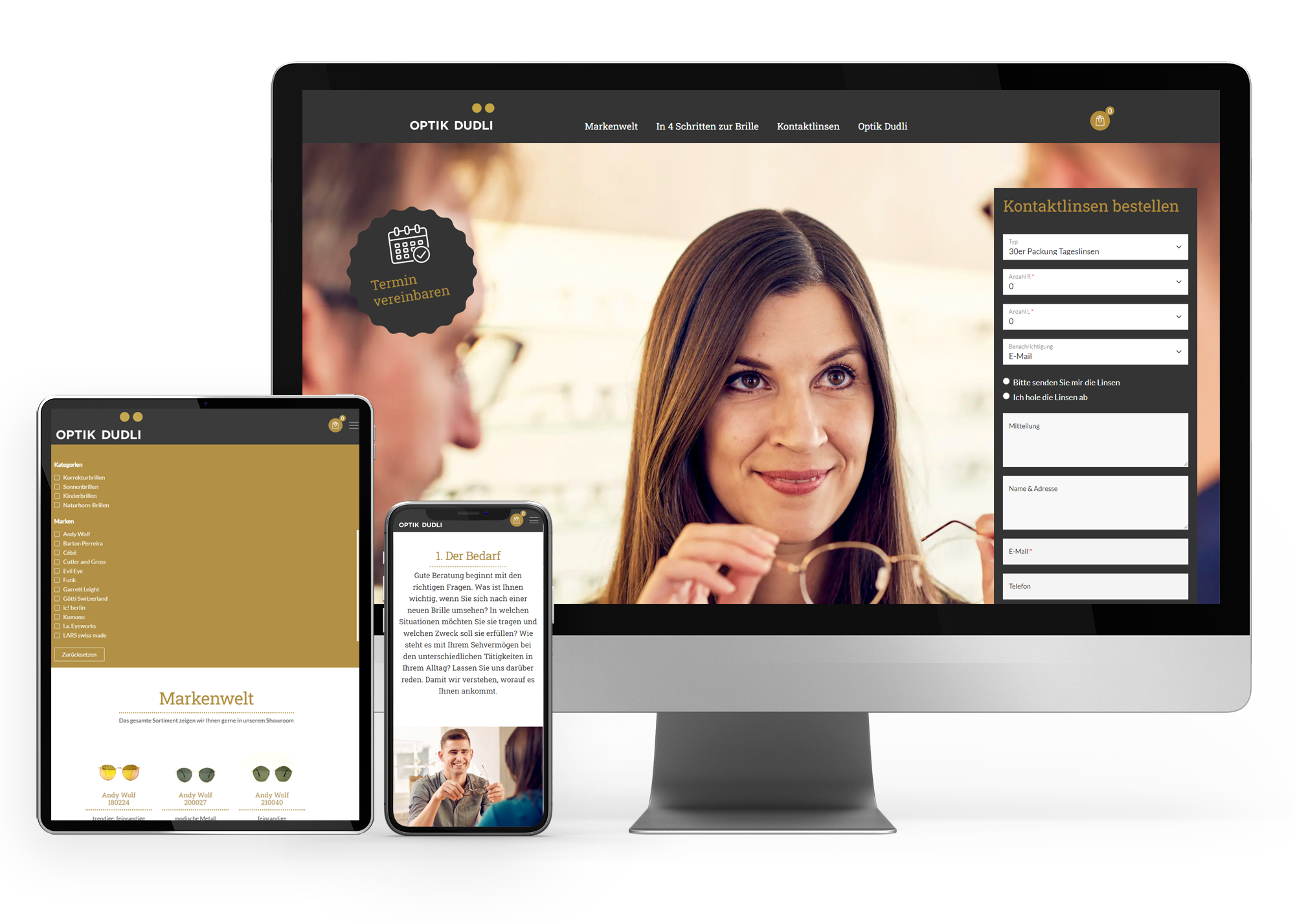 WordPress Website für Optik Dudli AG