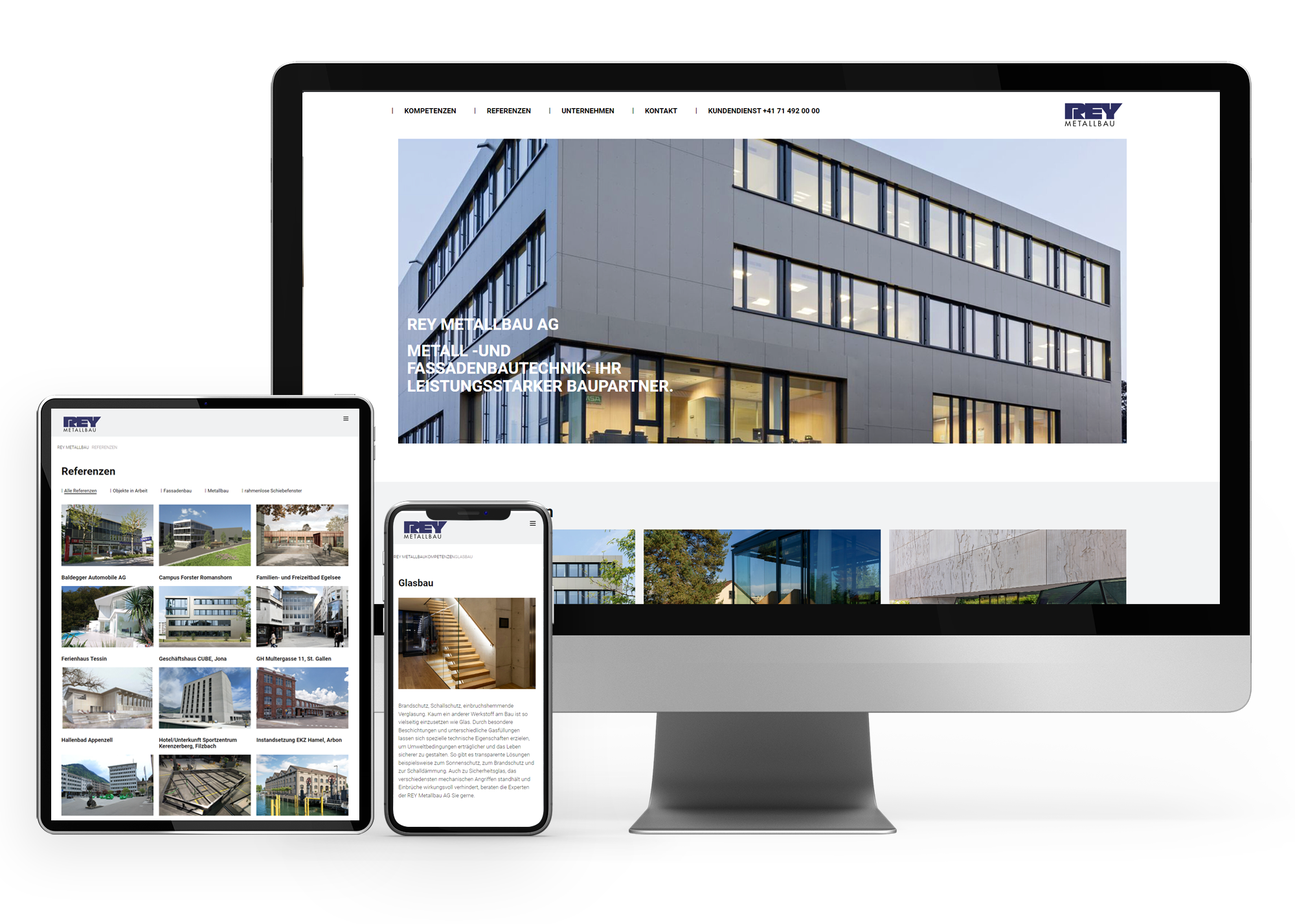 TYPO3 Website REY Metallbau AG