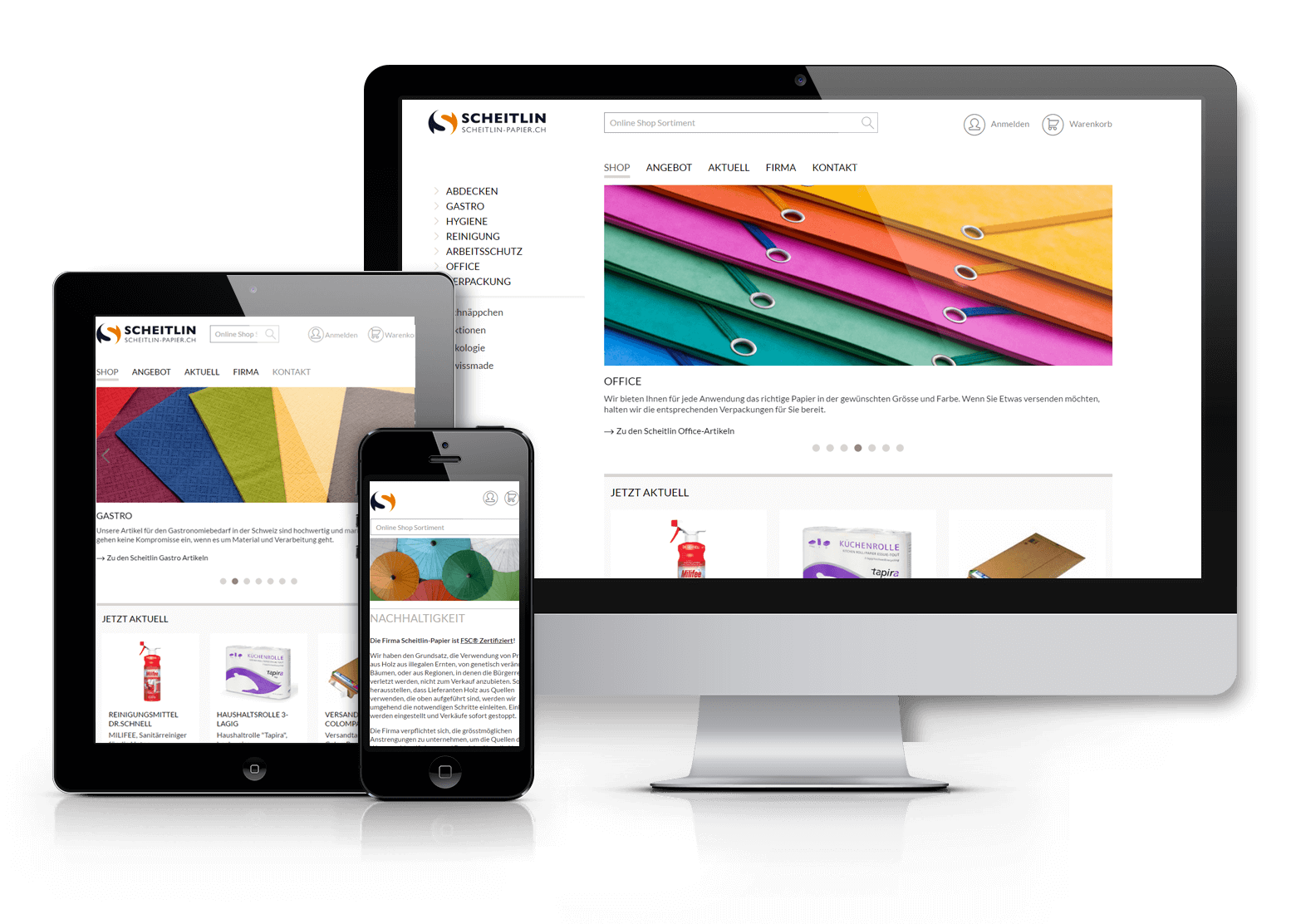 Abacus Online Shop für Scheitlin Papier