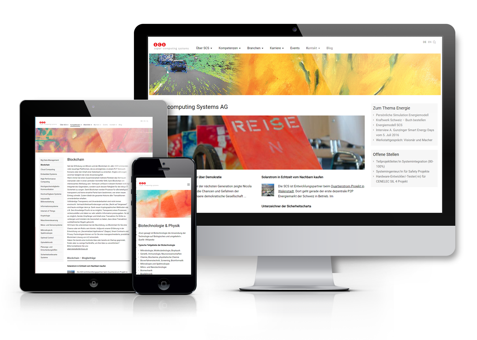 Responsive Website mit WordPress für SCS