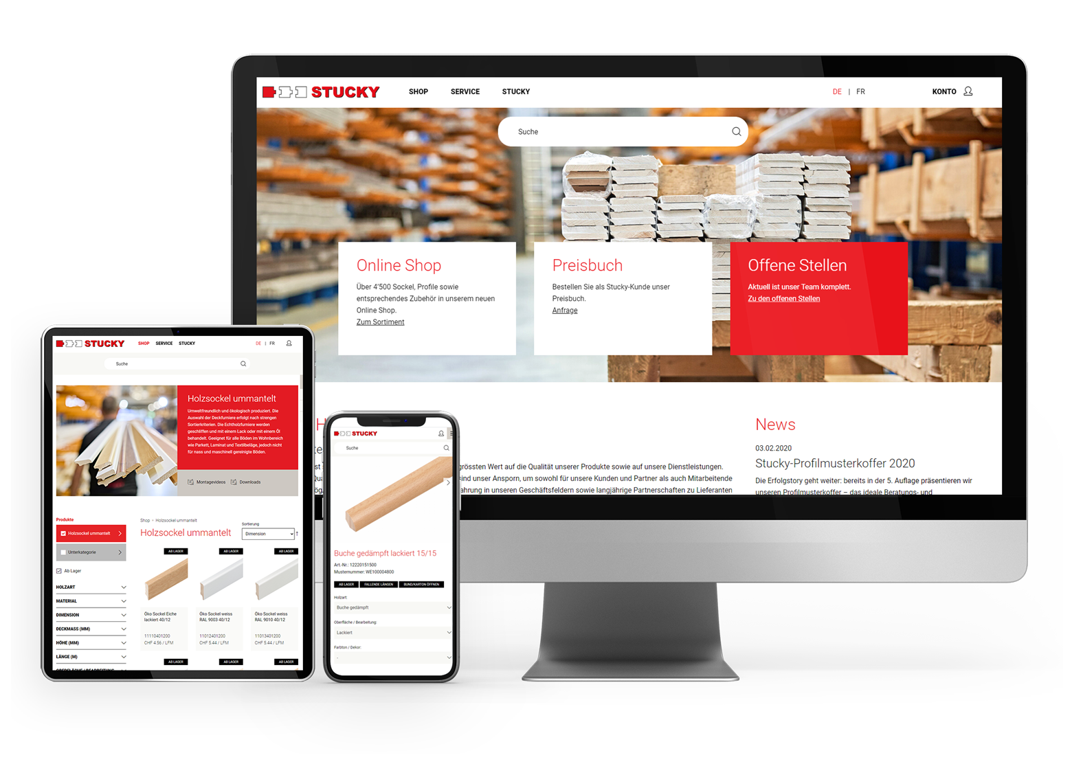 Shopware 6 Online Shop mit Akeneo PIM für Stucky